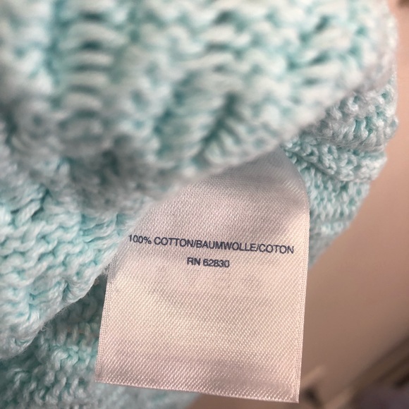 3/$25 Lands End Cable Knit Sweater Petite Medium - Picture 4 of 7